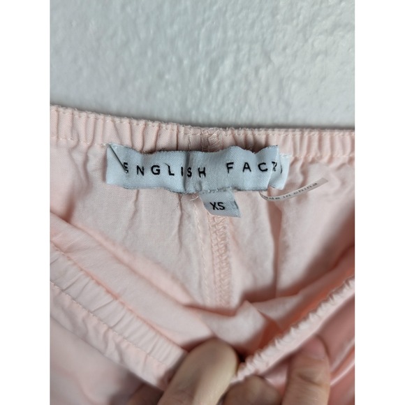 English Factory Dress Womens XS Pink Colorblock Ruffle Strap Midi Sundress - Picture 4 of 8